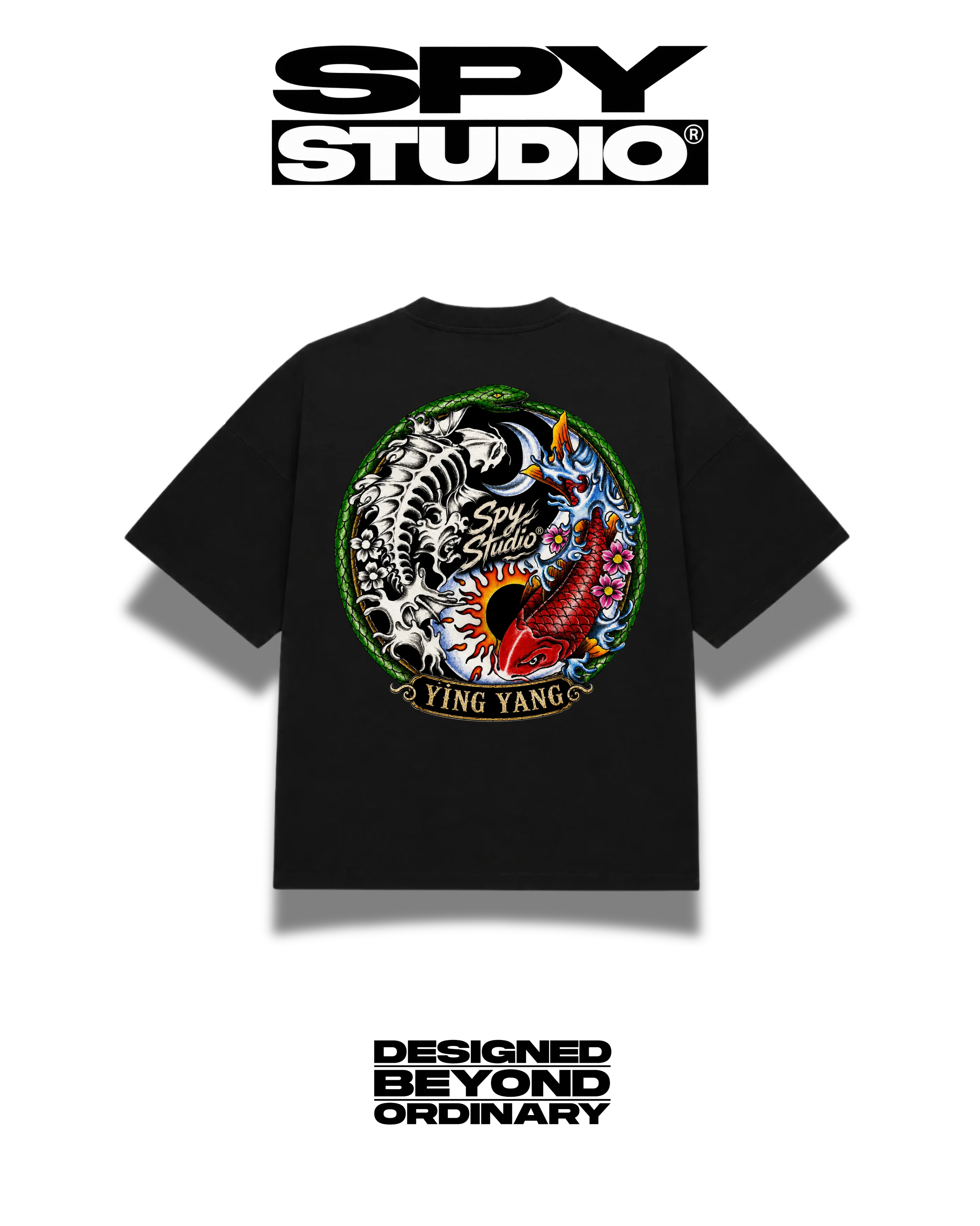 YING YANG DRAGON TEE